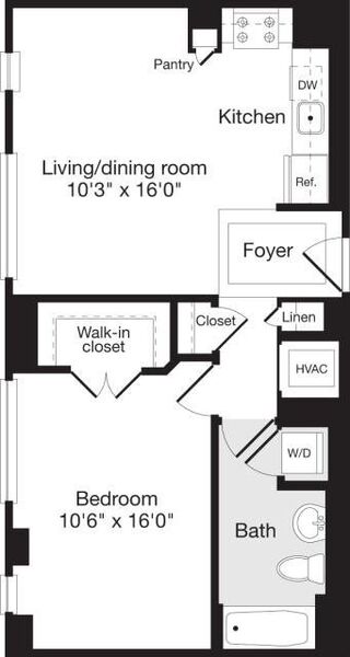 1 Bedroom D