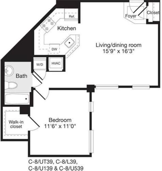 1 Bedroom J