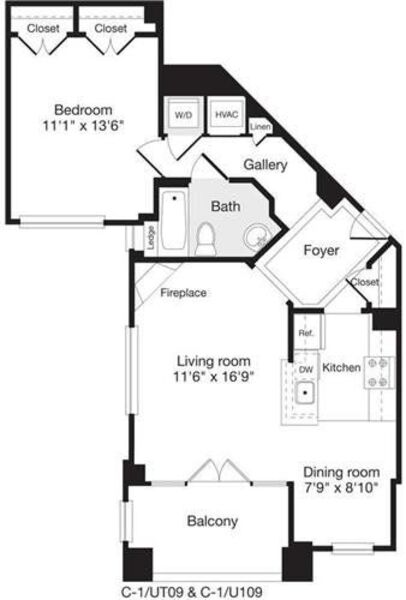 1 Bedroom R