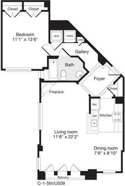 1 Bedroom U