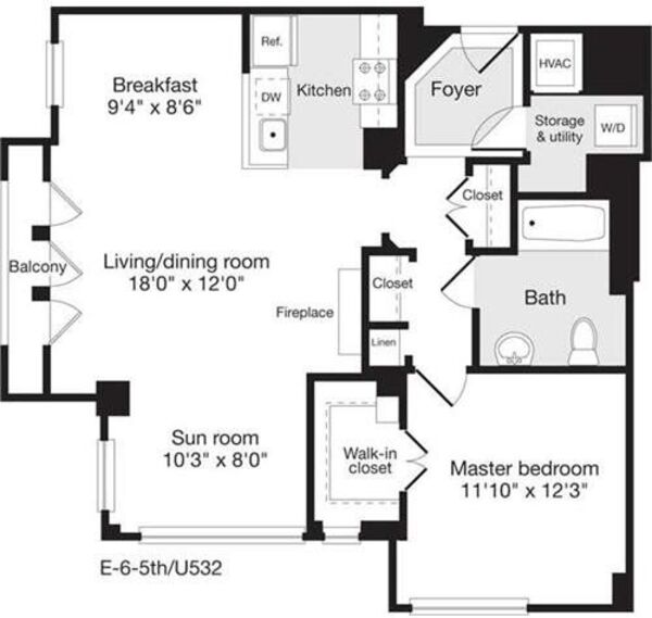 1 Bedroom AA