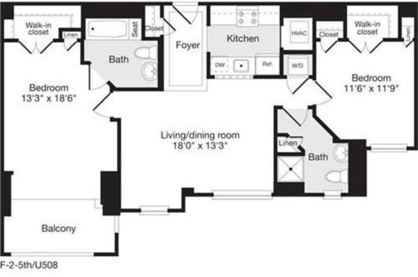 2 Bedrooms F