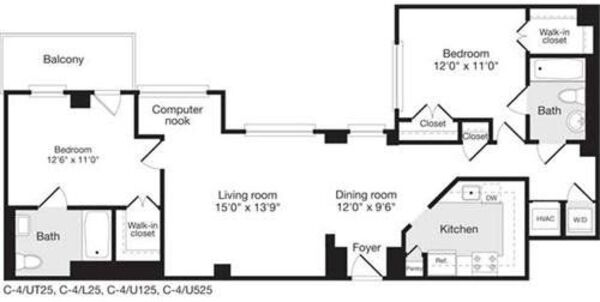 2 Bedrooms J
