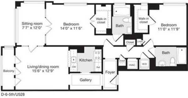 2 Bedrooms O