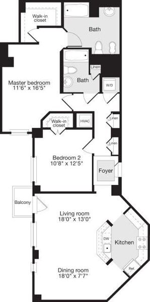 2 Bedrooms Y