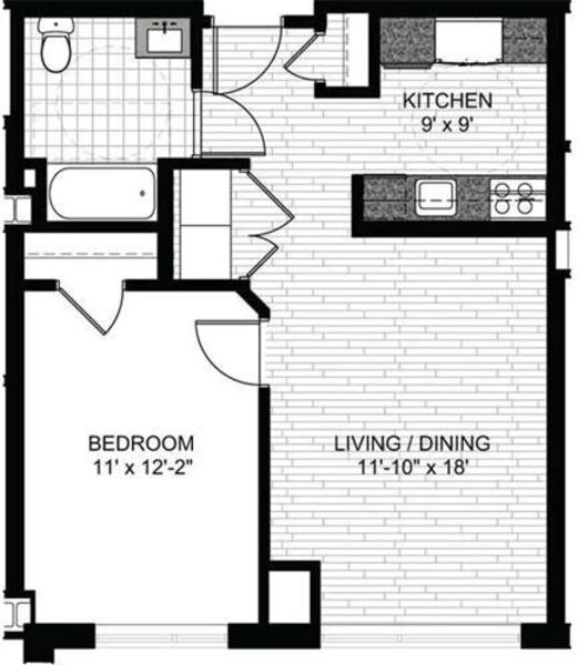 1 Bedroom B