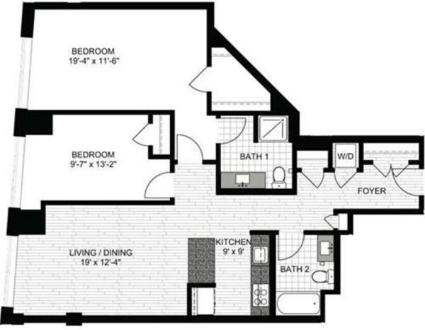 2 Bedrooms P