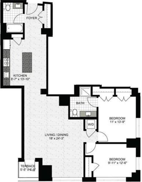 2 Bedrooms R
