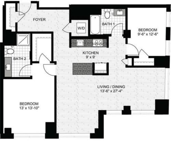 2 Bedrooms S