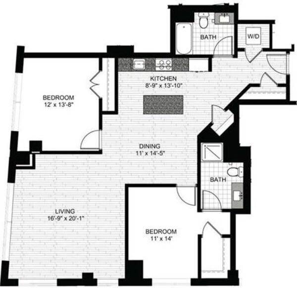 2 Bedrooms W