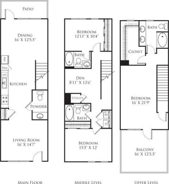 3 Bedroom TT