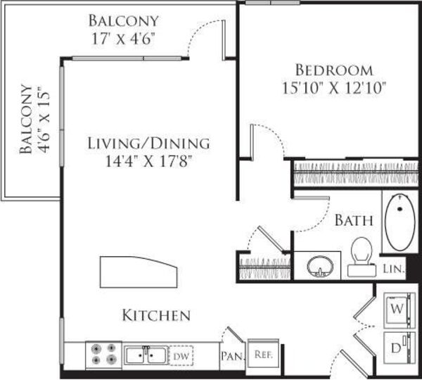 1 Bedroom P