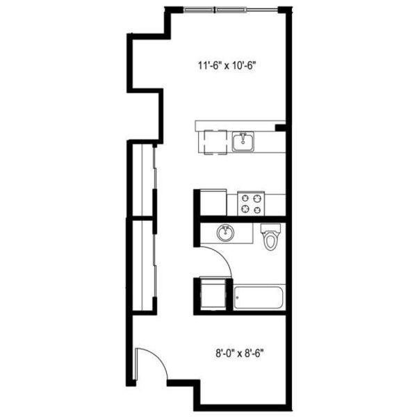 Studio + Alcove A