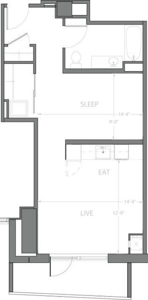 Studio C with Terrace