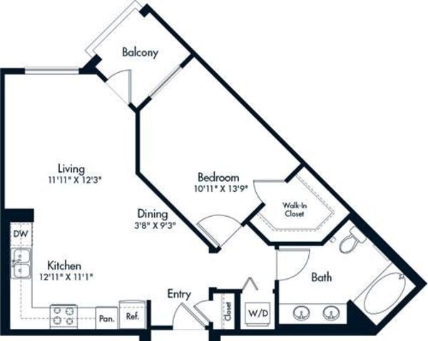 1 Bed- E02