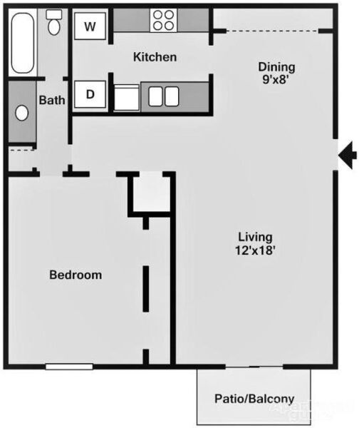 One Bedroom Redbud