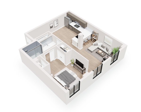 1 Bedroom - 01