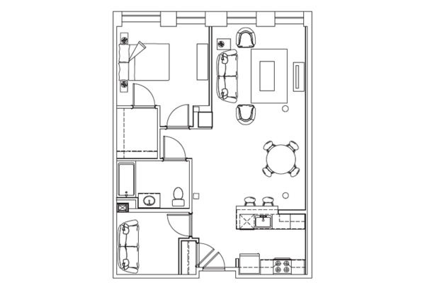 1 Bed + Den