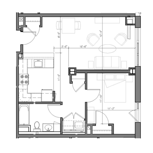 1 Bed