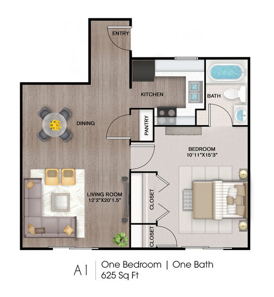 A1 | 625 Sq Ft