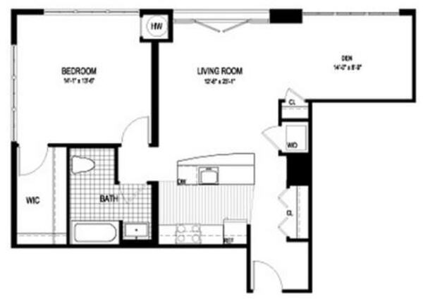 1 Bed 1 Bath (C1A)