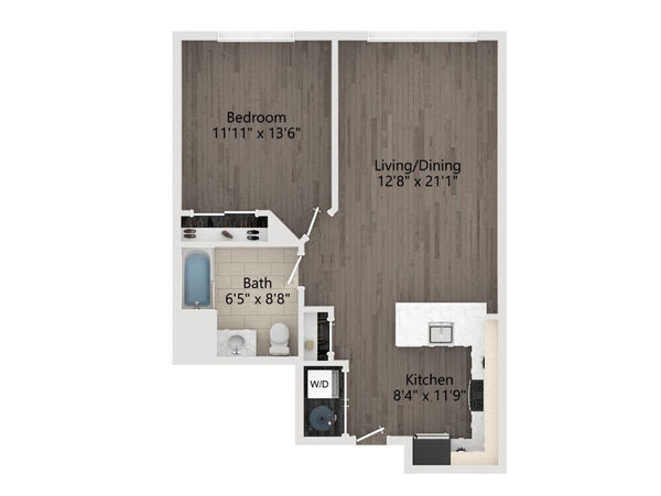 1 BR 1 Bath
