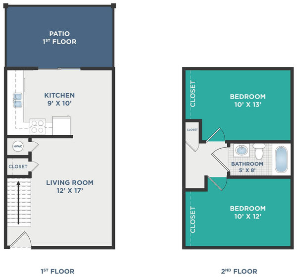 2X1 M Z - 2 Bedroom 1 Bath Tow