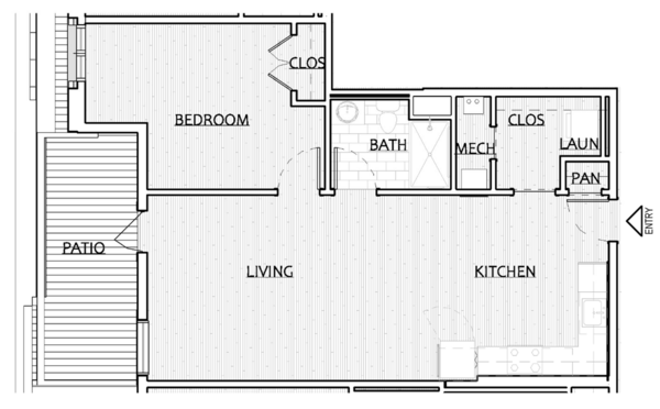 Unit 2016 1BR/1BA