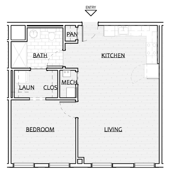 Unit 4010 1BR/1BA