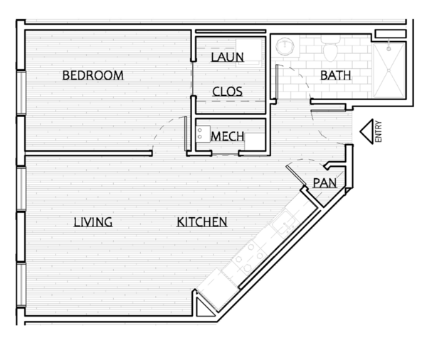 Unit 4016 1BR/1BA