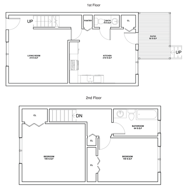 2 Bedroom Townhouse