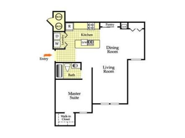 One Bedroom, One Bath