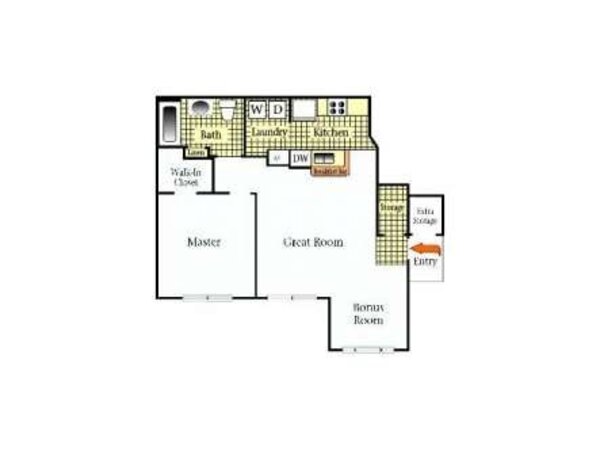 One Bedroom One Bath