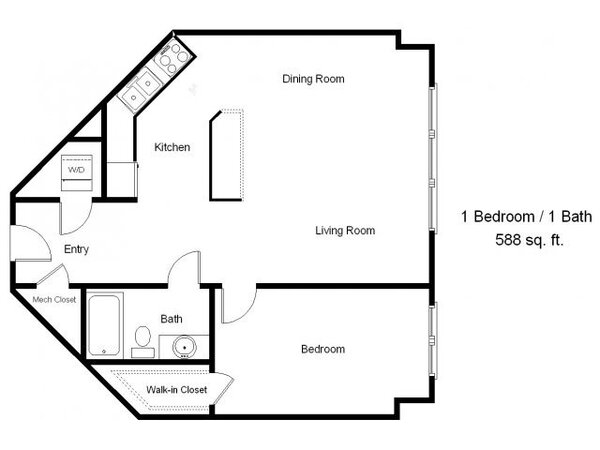 1 Bedroom 1 Bath