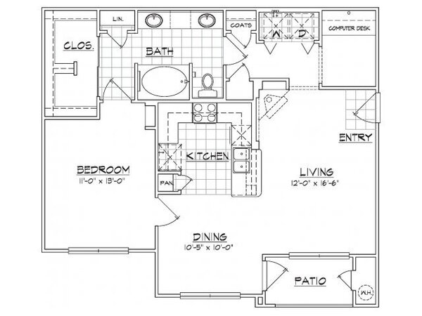 1 Bedroom 1 Bath
