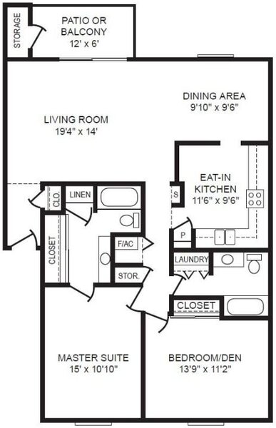 One Bedroom + Den