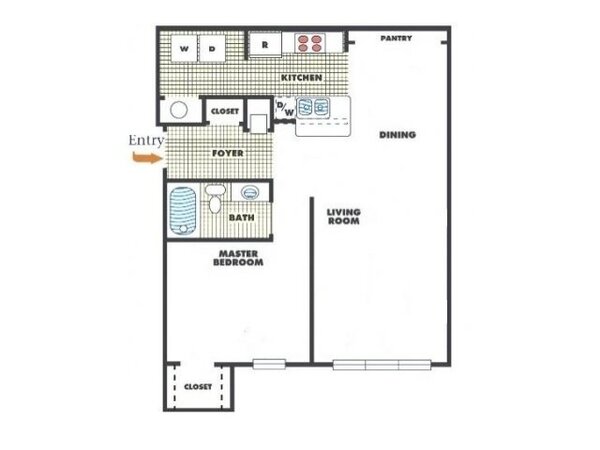 One Bedroom One Bath
