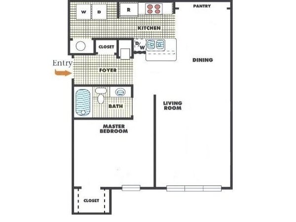 One Bedroom One Bath