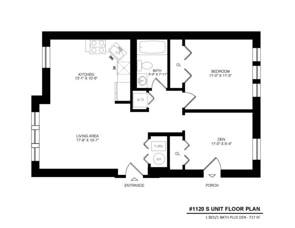 One Bedroom, 1120 South Tier