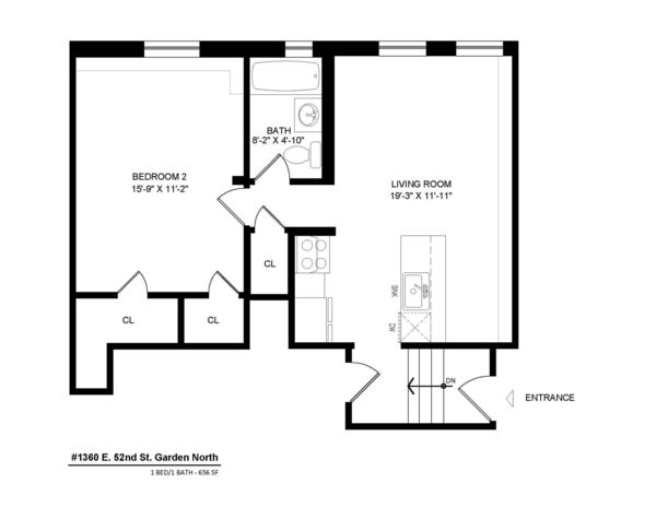 One Bedroom Garden, 60-GN