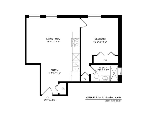 One Bedroom Garden, 60-GS