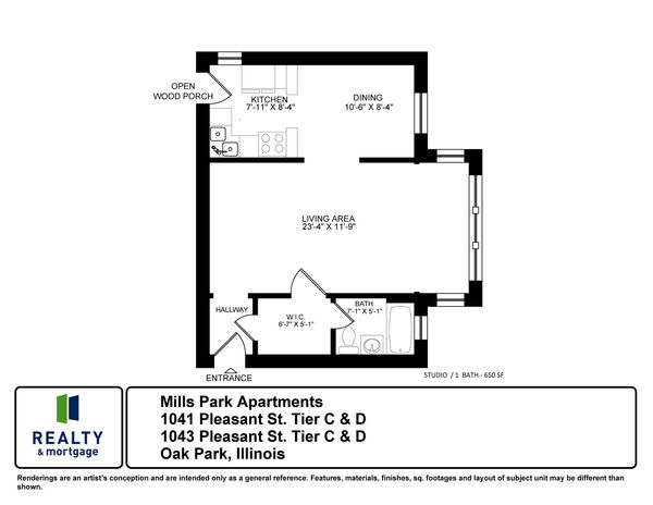 Studio - 1041 & 43 Pleasant Tier C&D