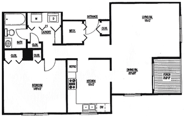 1 Bed 1 Bath