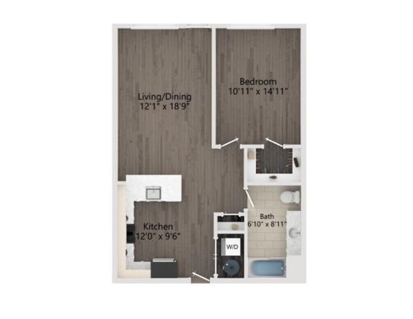 1 BR 1 Bath Vista