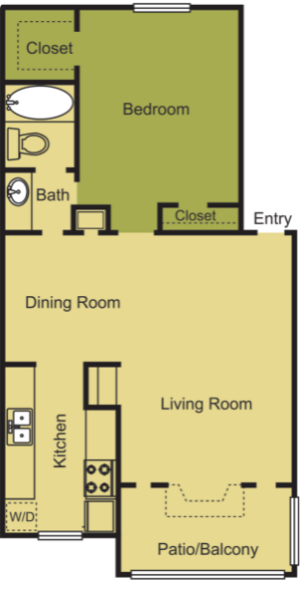 A5 1 bedroom 1 bathroom