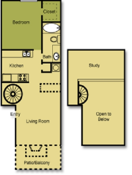 A7 1 bedroom 1 bathroom