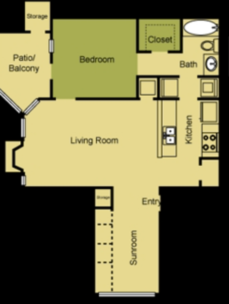 A9 1 bedroom 1 bathroom