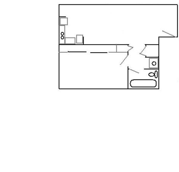 1 Bed 1 Bath 2nd Floor
