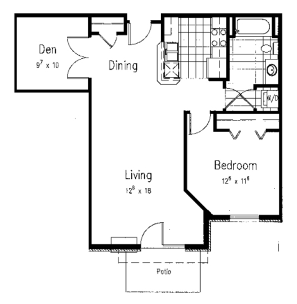 1 Bed 1 Bath
