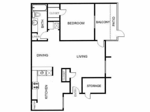 1 Bed 1 Bath (A-2)